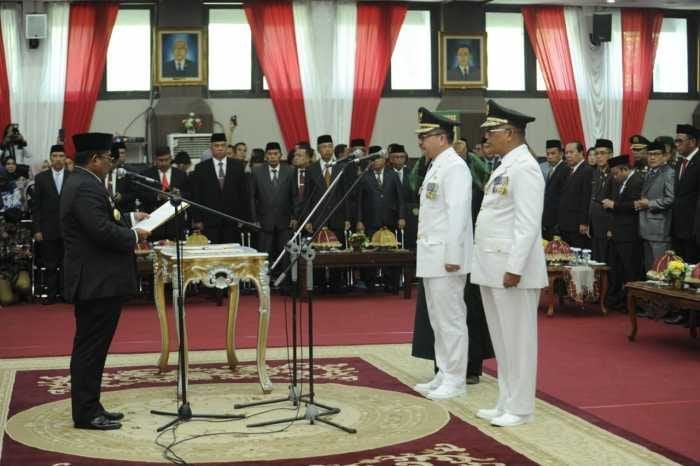 Sumarsono Lantik Jufri Rahman Pj Bupati Sinjai dan Ashari Fakhsirie Pj Bupati Bantaeng