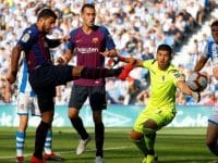 Barcelona melanjutkan start sempurnanya di Liga Spanyol dengan mengalahkan Real Sociedad