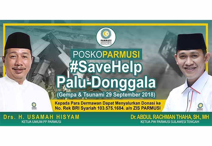 PARMUSI Buka Posko Bantuan Korban Bencana Palu-Donggala