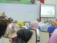 Musyawarah pengurus Ikatan Alumni SMA Kartika Makassar, di Baruga Karaeng Pattingalloang, Sabtu (22/9).