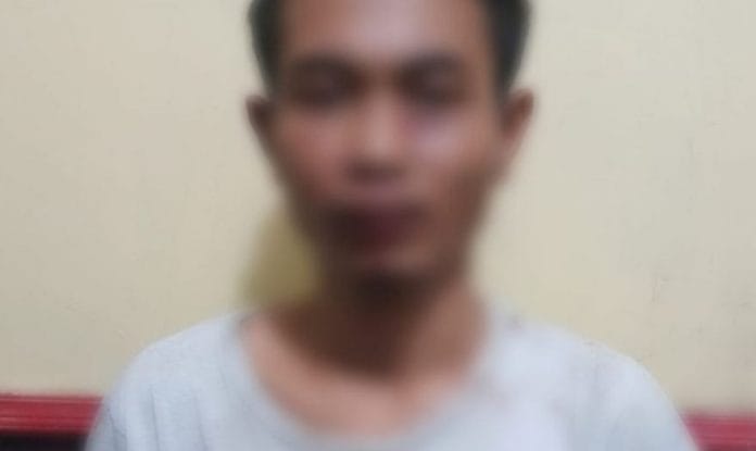 Pelaku Curas terhadap driver grab yang diamankan Polsek Mariso