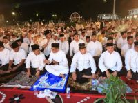 Pemerintah Prov Sulsel menggelar Dzikir dan Doa Bersama di Rumah Jabatan Gubernur Sulawesi Selatan di Jalan Sungai Tangka, Makassar, Jum'at (12/10) malam.