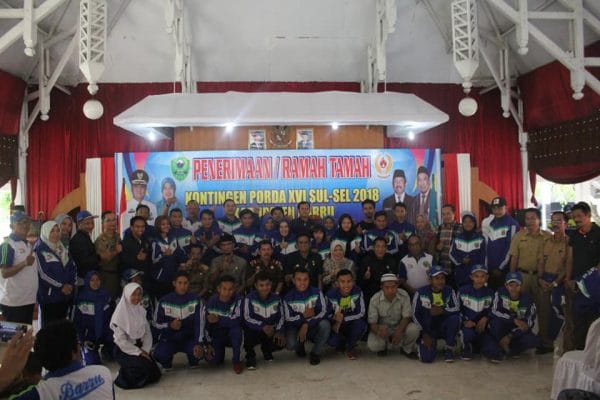 Penerimaan dan Ramah Tamah Atlet Porda Barru bersama Pemkab Barru