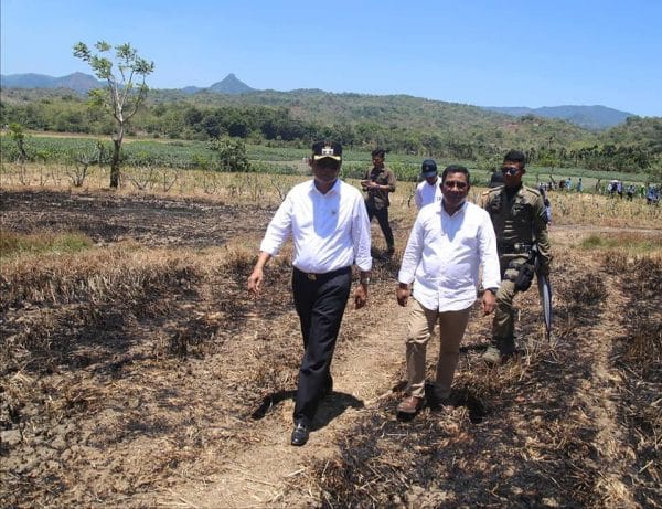 Bupati Barru Kunjungi Lahan Pertanian yang Kekeringan