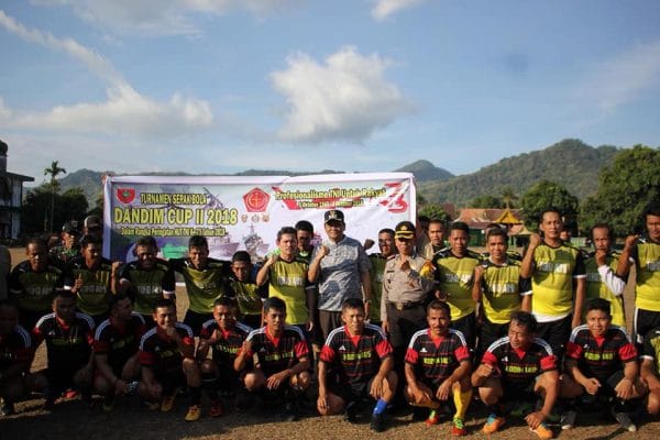 Bupati Barru Buka Turnamen Sepak Bola Dandim Cup II