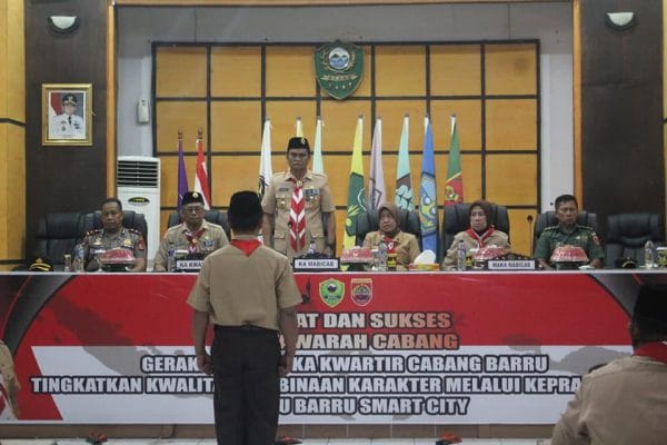 Gerakan Pramuka Kwartir Cabang Barru Gelar Musyawarah Cabang
