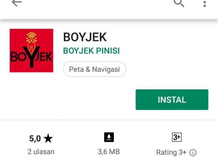 Boyjek di Play Store