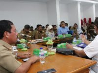 Kepala Badan Pengatur Jalan Tol (BPJT) Kementrian Pekerjaan Umum dan Perumahan Rakyat (PUPR) Danang Parikesit menyertai PT NI saat pertemuan bersama Sekretaris Daerah Kota Makassar M Ansar.