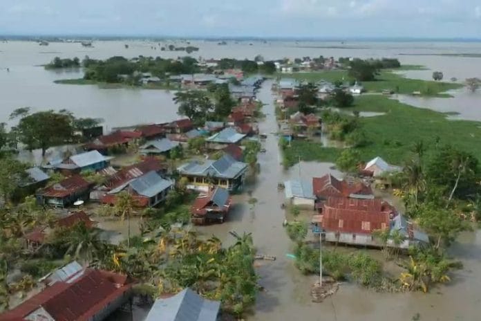 Banjir Sidrap. (Foto: Kompas.com)