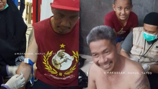 Panglima Laskar Ayam Jantan, Daeng Ukki (Foto: Instagram @makassar_hapus_tatto)