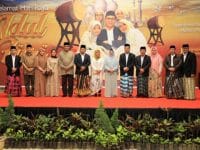 Pj Wali Kota Makassar, Iqbal Suhaeb dan sejumlah Kepala SKPD menghadiri "Open House" mantan Wali Kota Makassar periode 2014 – 2019, Moh. Ramdhan Pomanto, di Jalan Amirullah, Rabu (5/6/2019).