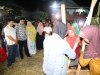 acara Mappadendang di Dusun Pacciro Desa Libureng Kecamatan Tanete Riaja, Sabtu (22/6/2019).