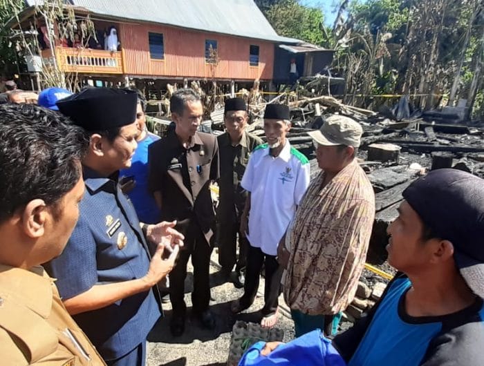 Lokasi Kebakaran yang terjadi di Dusun Ajjakkang Kec. Soppeng Riaja, Barru.