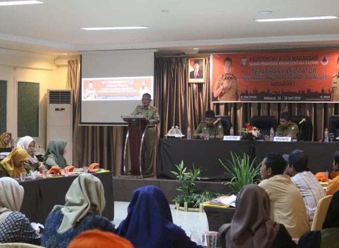Badan Penanggulangan Bencana Daerah (BPBD) Kota Makassar menggelar Pelatihan Fasilitator Penanggulangan Bencana Tahun 2019 di Hotel Ramayana Makassar