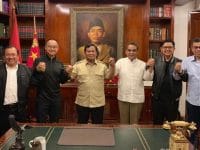 Prabowo Subianto bersama sekjen partai koalisi pendukung Prabowo-Sandi di Kertanegara IV, Jakarta Selatan, Jumat, 19 April 2019. Dok Istimewa