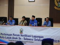 Pertemuan Forum Verifikasi Lapangan Kabupaten/Kota Layak Anak se-Sulawesi Selatan.