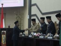 Rapat Paripurna yang berlangsung di Ruang Rapat Paripurna DPRD Makassar, Jl A.P. Petta Rani, Makassar, Senin (8/7/2019).