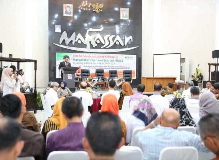 Dialog dan Rapat Kerja Pengurus Wilayah Masyarakat Ekonomi Syariah (MES) Sulawesi Selatan periode 2019-2022.