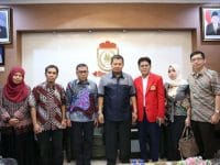 Ketua Program Pendidikan S3 Ilmu Ekonomi Unhas usai menggelar pertemuan dengan Pj Wali Kota Makassar M Iqbal S Suhaeb.