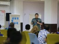 Iqbal Suhaeb jadi narasumner pada pelatihan kepemimpinan TK III Angkatan XXI tahun 2019.