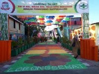 Lorong sehat yang berada Kelurahan Buloa, Kecamatan Tallo, Makassar.