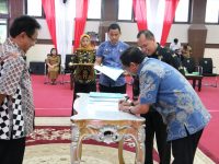 Sekda Barru Hadiri Serah Terima PNS Lulusan IPDN Angkatan XXV