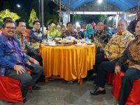 Malam ramah tamah lepas sambut Kajari Bulukumba, di halaman Rumah Jabatan Bupati.