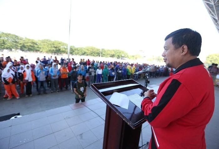 Penjabat (Pj) Wali Kota Makassar, M Iqbal S Suhaeb membuka secara resmi Pekan Olahraga dan Seni (Porseni) antar SKPD dan unit kerja lingkup Pemerintah Kota Makassar
