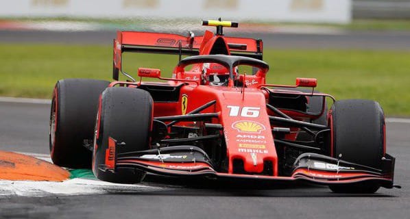 Pebalap Scuderia Ferrari, Charles Leclerc (c) AP Photo