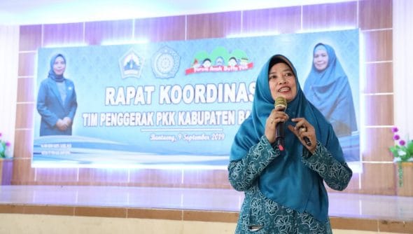 Pembukaan Rapat Kerja TP. PKK Bantaeng, yang dilangsungkan di Gedung Balai Kartini