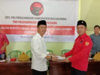 JMS langsung mengembalikan formulir dan resmi mendaftar sebagai bakal calon bupati (Bacabup) di Dewan Pimpinan Cabang (DPC) Partai Demokrasi Indonesia Perjuangan (PDIP) Bulukumba
