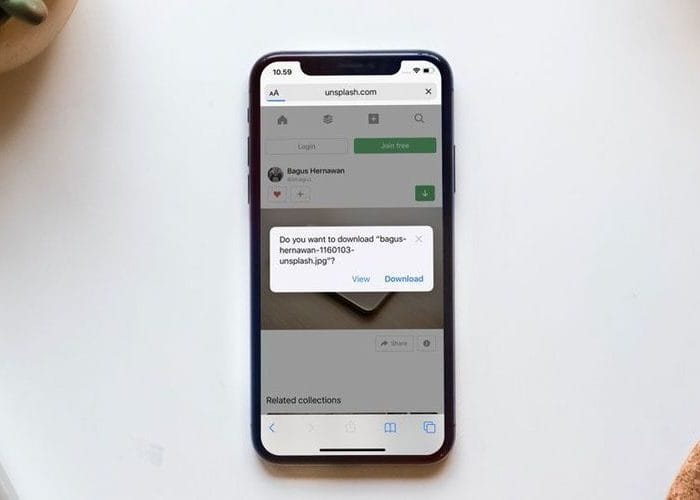 Browser Safari di iOS 13 dilengkapi download manager.