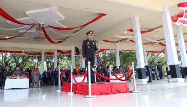 Upacara Hari Kesaktian Pancasila di Lapangan Pantai Seruni Bantaeng