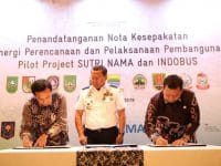 Pj Wali Kota Makassar Teken MoU Sutri Nama dan Indobus