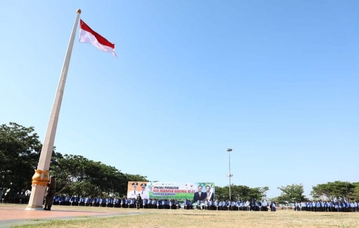 Peringatan Hari Kesehatan Nasional ke-55 di Lapangan Pantai Seruni, Kabupaten Bantaeng