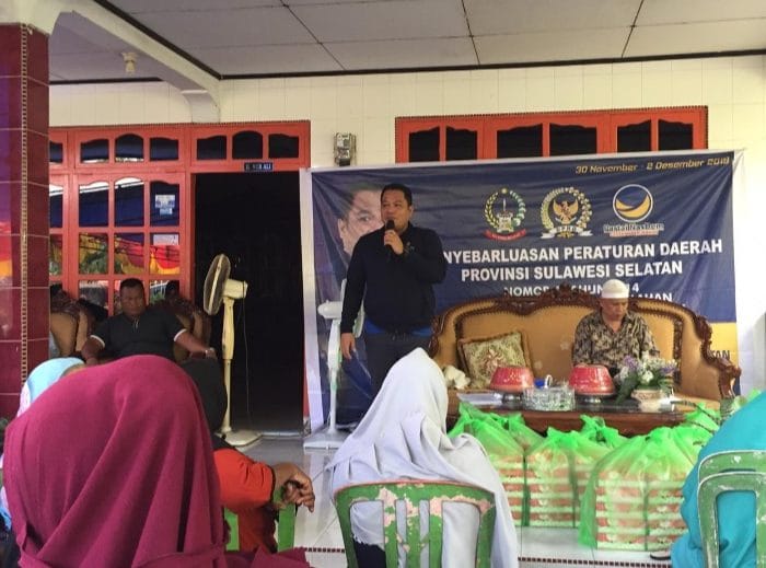 Anggota DPRD Sulsel, H. Irwan Sosialisasi Perda Perlindungan Lahan Pertanian.