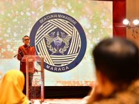 Nurdin Abdullah dalam sambutannya, pada acara Bea dan Cukai Makassar Anugerah Ekspor 2019, Sulawesi Selatan untuk Dunia