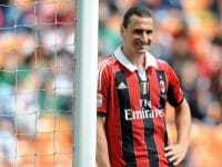 Zlatan Ibrahimovic saat masih bermain di Milan. (c) AFP