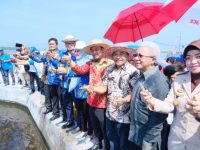 Menteri Kelautan dan Perikanan, Edhy Prabowo Resmikan Industri Udang di Barru