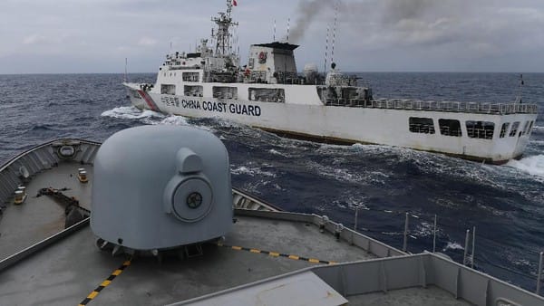 Kapal Coast Guard China di ZEE Indonesia. (ANTARA FOTO)