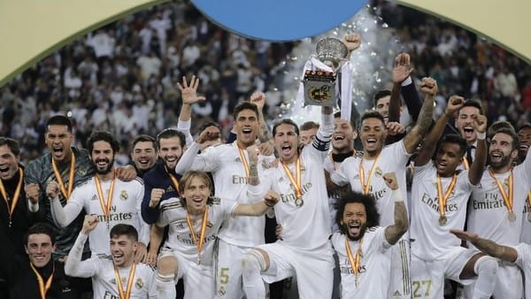 Real Madrid jadi juara Piala Super Spanyol setelah menang adu penalti atas Atletico Madrid (AP Photo