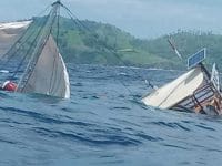 Kapal rombongan jurnalis Presiden Republik Indonesia Terbalik d Labuan Bajo