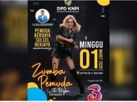 Zumba Pemuda KNPI Sulsel.