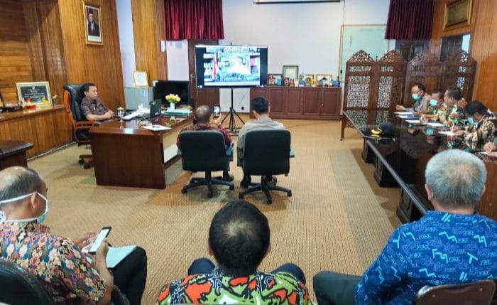 Video Conference, Bupati Selayar Laporkan Kondisi Pencegahan Covid-19 ke Gubernur