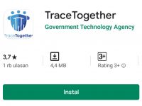 Aplikasi Pelacak Virus Corona TraceTogether di App Store