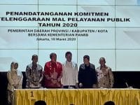 Penandatanganan komitmen penyelenggaraan Mal Pelayanan Publik (MPP) Tahun 2020, di Kantor Kemenpan RB.