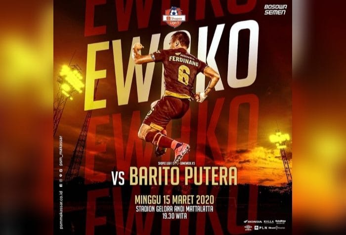 Live Streaming Shopee Liga 1 PSM Makassar Vs Barito Putera