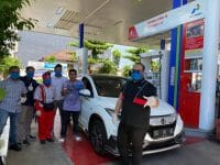 Peduli Kesehatan Pelanggan Setia, Pertamina Bagi-Bagi Masker Gratis