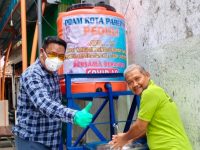 PDAM Parepare Pasang Wastafel Portable di 4 Titik