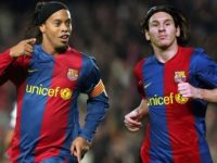 Ronaldinho dan Lionel Messi